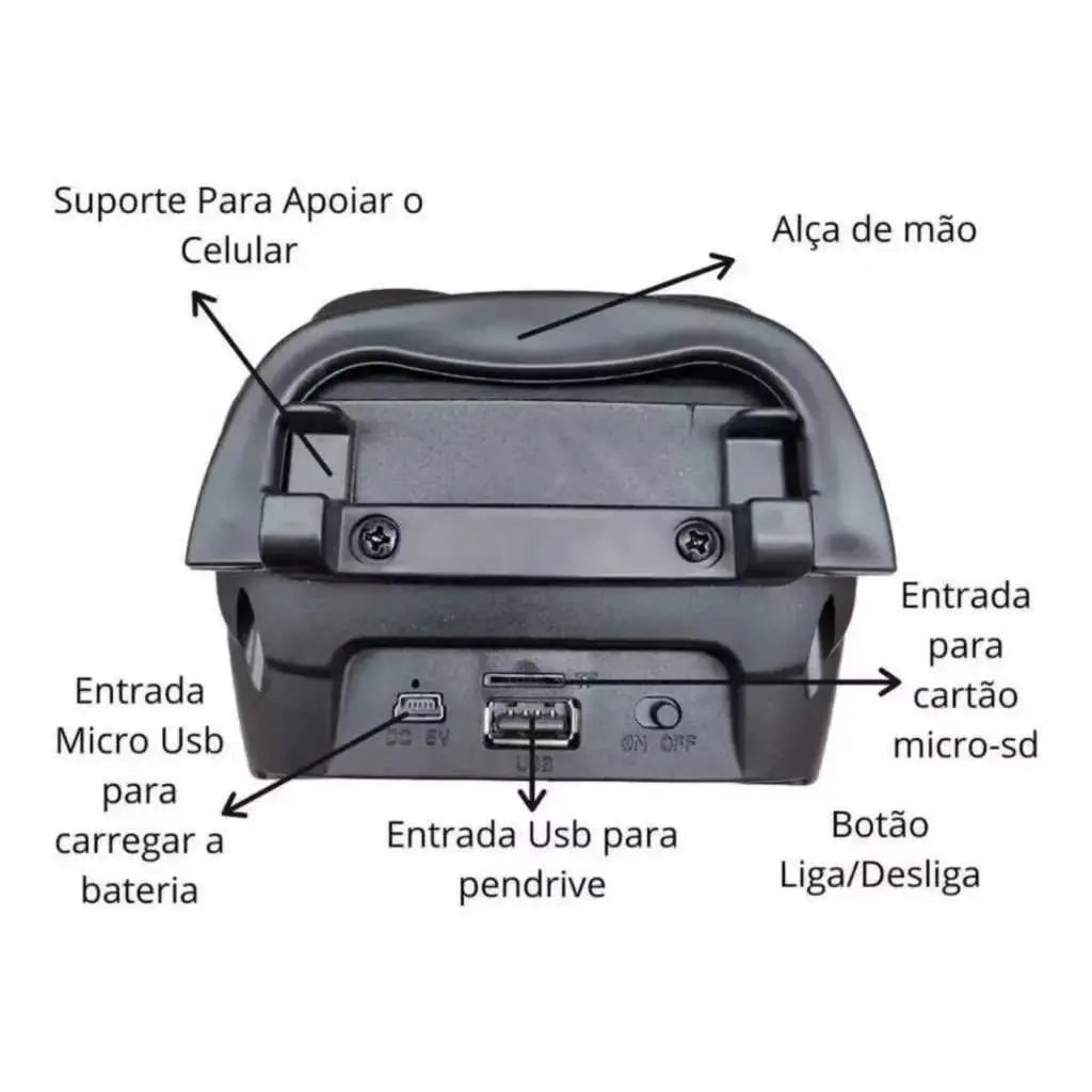 USB Pendrive Radio Fm avec batterie support de téléphone boîte de son Bluetooth avec batterie Rechargeable