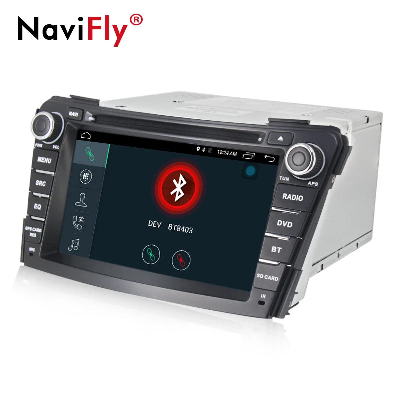 Navifly 7 Inch Android 7.1 Car Dvd Player for Hyundai I40 2011-2014 with WIFI GPS Navigation Car Radio 2GRAM 16GROM 4G LTE