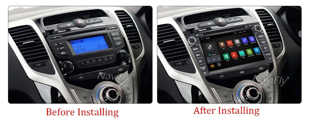 Navifly 7 Inch Android 7.1 Car Dvd Player for Hyundai I40 2011-2014 with WIFI GPS Navigation Car Radio 2GRAM 16GROM 4G LTE