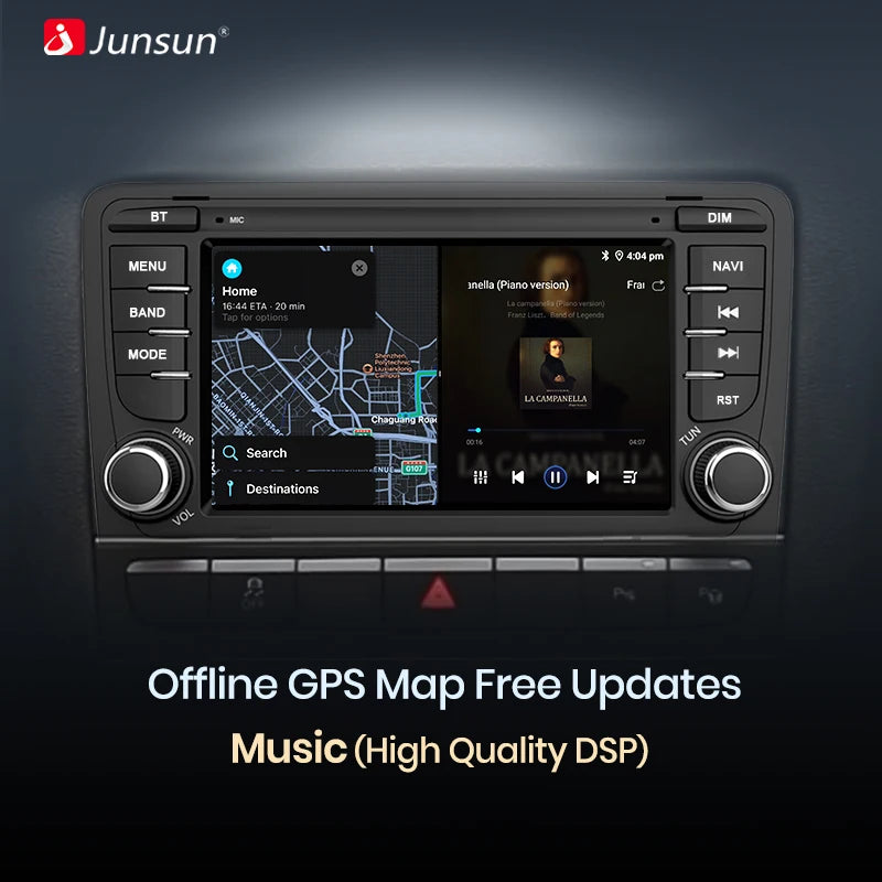 UK Stock Junsun Car Radio for VW Golf 4 Passat POLO Transport T5 Multimedia Android Auto Radio GPS 7 Inch Android Car DVD Player