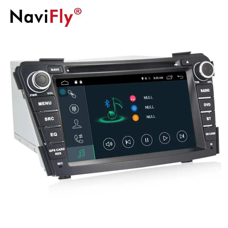 Navifly 7 Inch Android 7.1 Car Dvd Player for Hyundai I40 2011-2014 with WIFI GPS Navigation Car Radio 2GRAM 16GROM 4G LTE