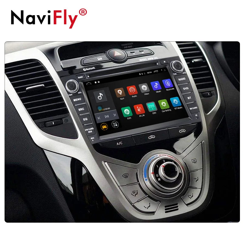 Navifly 7 Inch Android 7.1 Car Dvd Player for Hyundai I40 2011-2014 with WIFI GPS Navigation Car Radio 2GRAM 16GROM 4G LTE