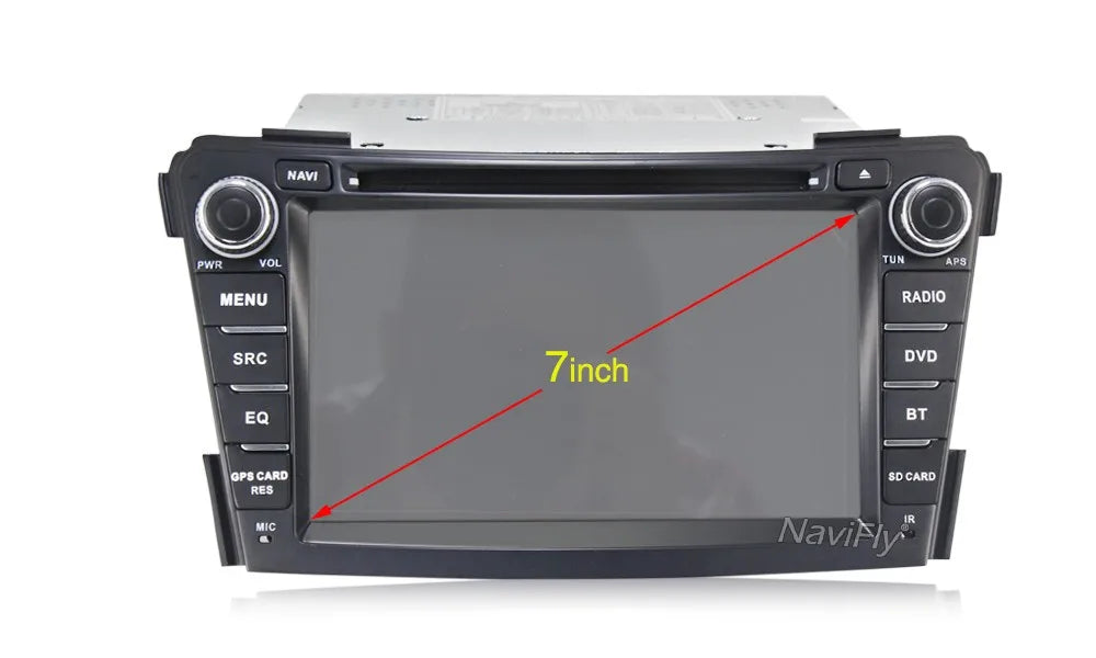 Navifly 7 Inch Android 7.1 Car Dvd Player for Hyundai I40 2011-2014 with WIFI GPS Navigation Car Radio 2GRAM 16GROM 4G LTE