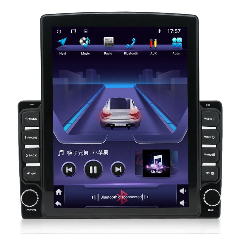 Universal Autoradio 9.7'' Inch Android 2din Touch Screen Car Dvd Player with Vertical Style