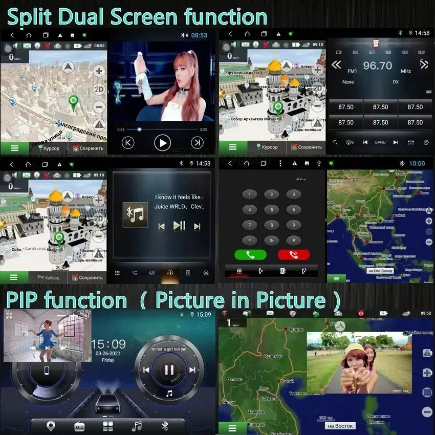DSP 4G Carplay Android Car Multimedia Player Autoradio Car GPS Navigation Car Radio Stereo DVD for Kia Morning Picanto 2004-2007