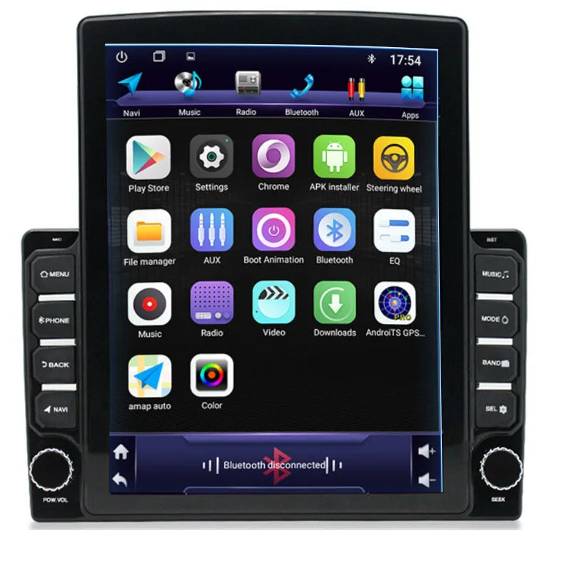 Universal Autoradio 9.7'' Inch Android 2din Touch Screen Car Dvd Player with Vertical Style