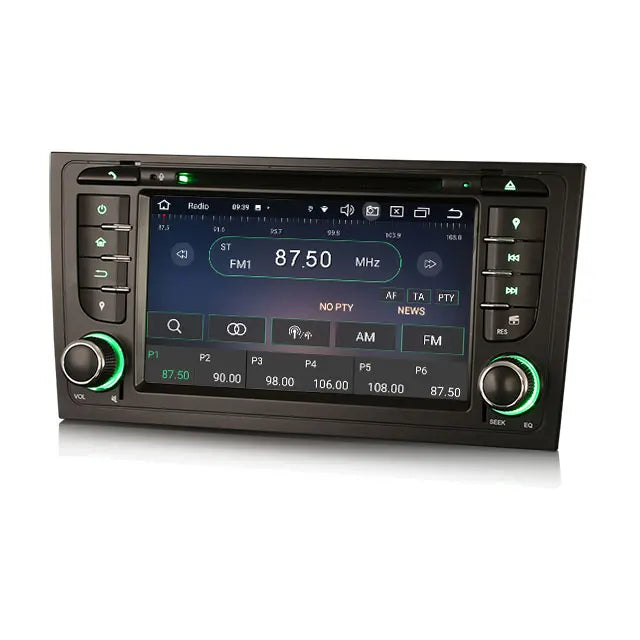 Erisin ES8506A IPS Android 12 DAB+ DSP Autoradio GPS Wireless CarPlay Car DVD Player for Audi A6 S6 RS6 Audi Allroad