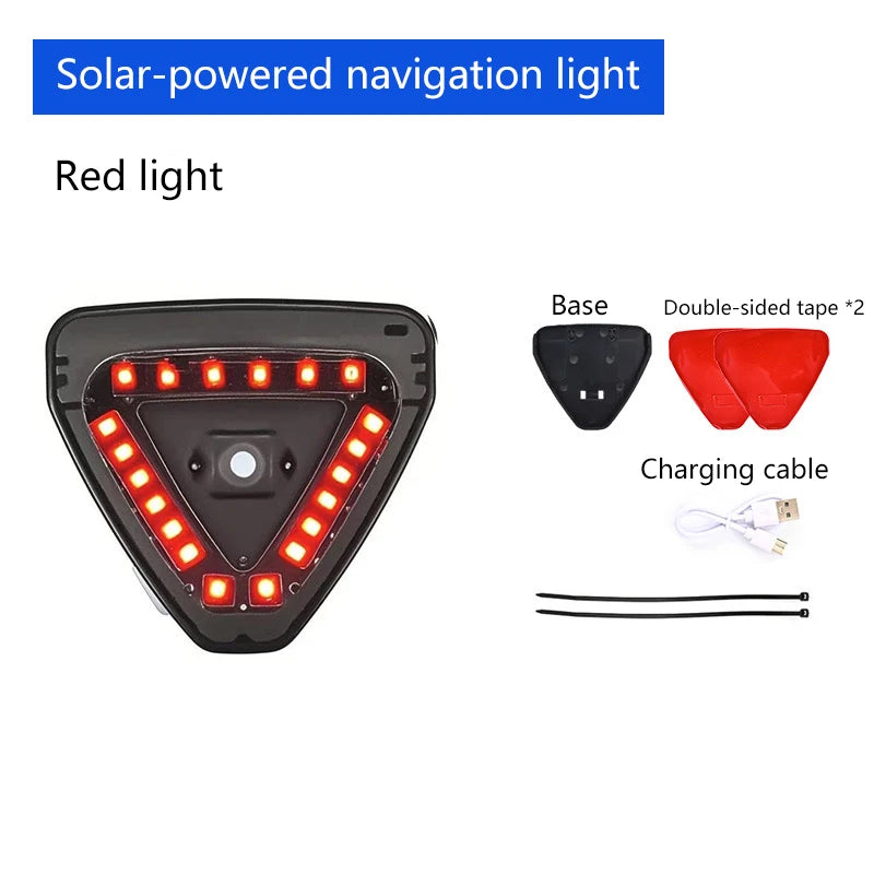 Feux de navigation solaires sans fil pour voiture, avertissement solaire anti-arrière, feux d'avion clignotants, feux de croisière pour pare-chocs arrière