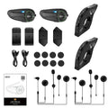 EJEAS Q8 Interphone en maille pour moto avec talkie-walkie à distance EUC Interphone Bluetooth casque pour 6 coureurs avec Bluetooth 5.1