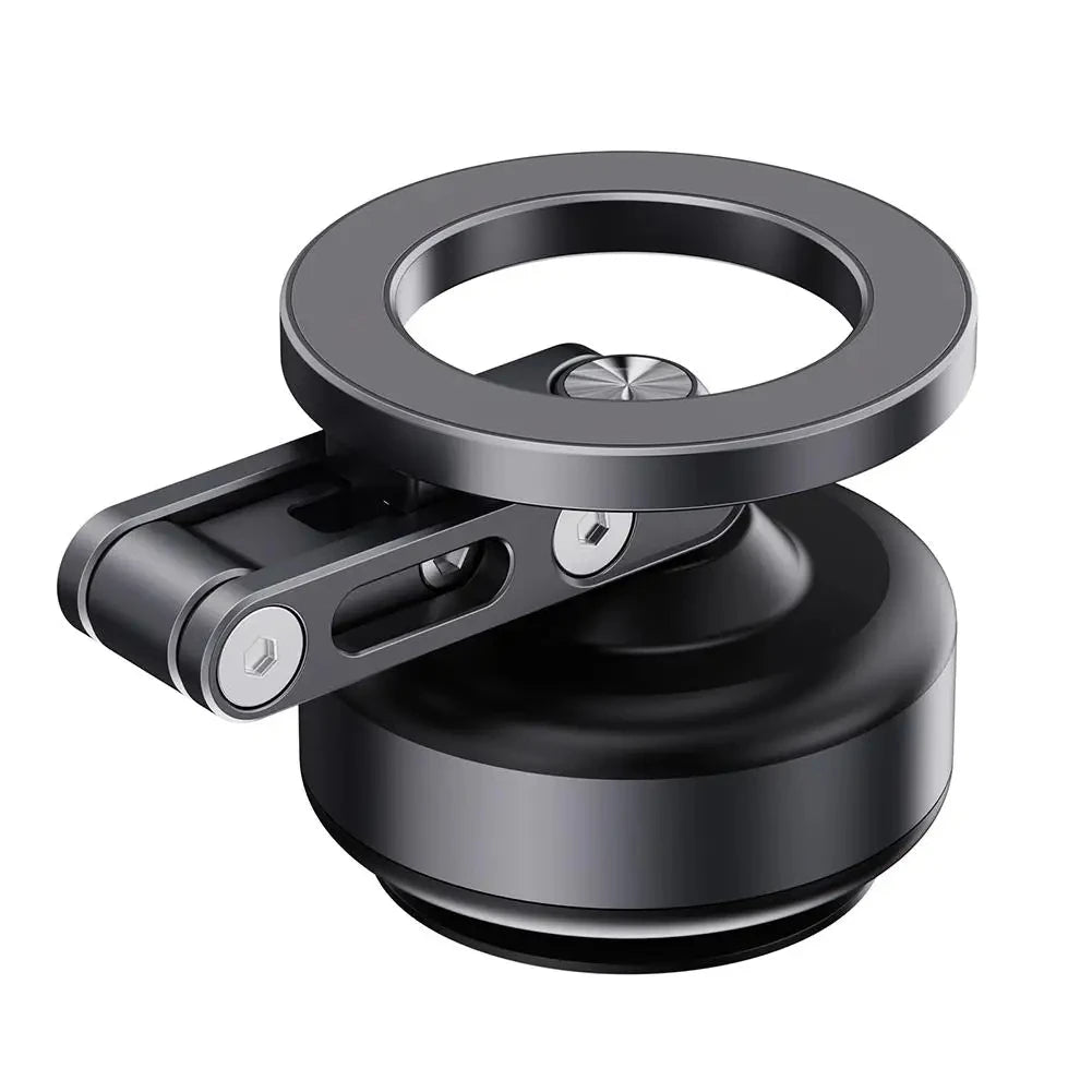 Support de téléphone magnétique pour voiture, ventouse rotative et pliable en alliage d'aluminium, support d'adsorption électrique sous vide, nouveauté 2025