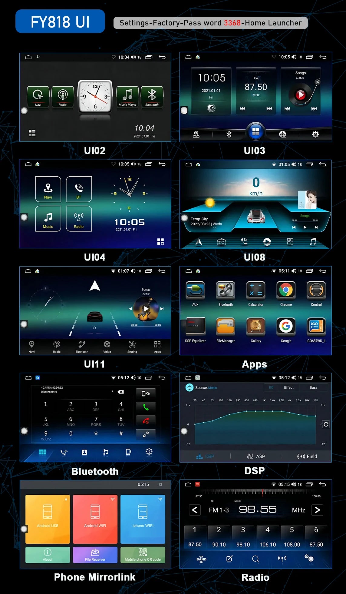 CHSTEK autoradio Carplay Android 13 pour Volvo XC70 V70 S60 S40 V40 2005 2006 2007 2008 2009 Navigation stéréo multimédia WIFI 4G