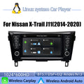 Pour Nissan X-Trail J11 Qashqai 2014 - 2020 Navi 2026 Nouveau système Linux Sans fil CarPlay FM Musique Vidéo Lecteurs multimédias Caméras