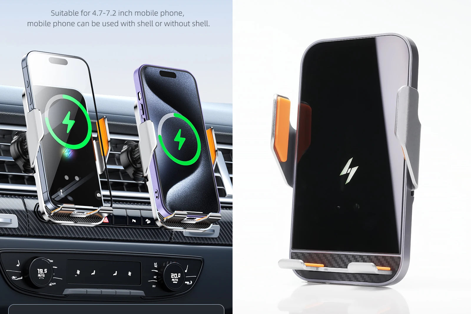 Base de support de téléphone spécial pour mercedes-benz CLS C257 2019 – 2023 AMG 450, charge sans fil, support magnétique MagSafe pour voiture, chargeur de voiture