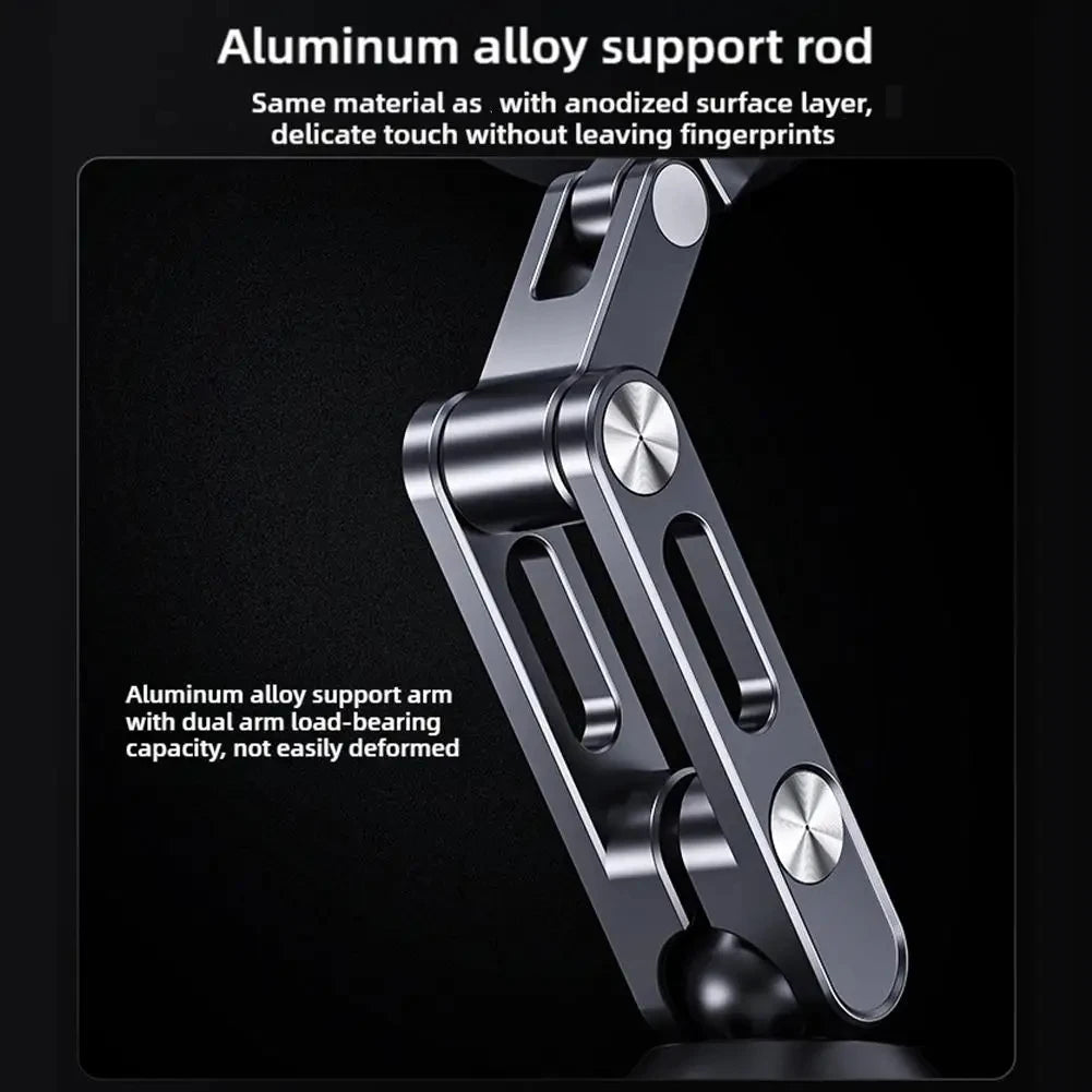 Support de téléphone magnétique pour voiture, ventouse rotative et pliable en alliage d'aluminium, support d'adsorption électrique sous vide, nouveauté 2025