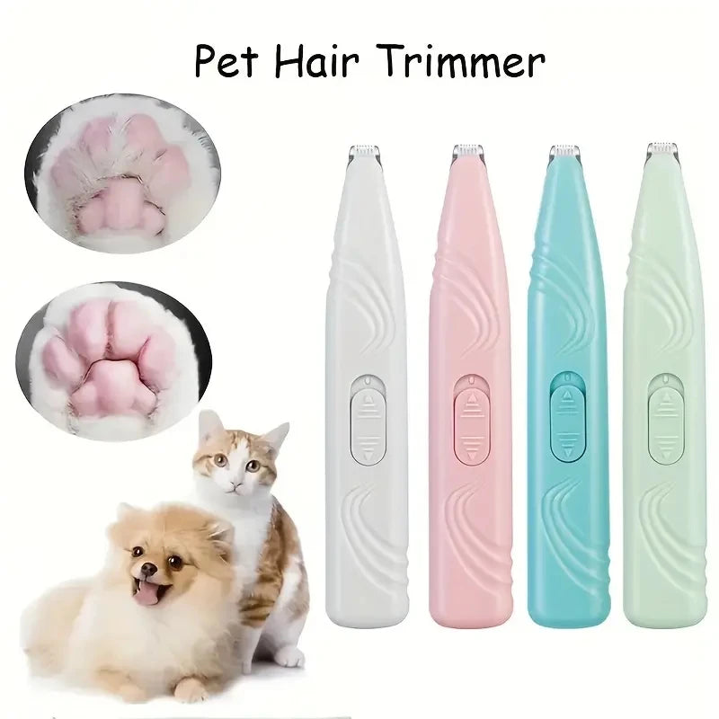 1 tondeuse électrique sans batterie pour animaux de compagnie, adaptée aux chats et aux chiens. Il peut être utilisé pour raser les poils des pieds, des fesses et les poils des yeux.