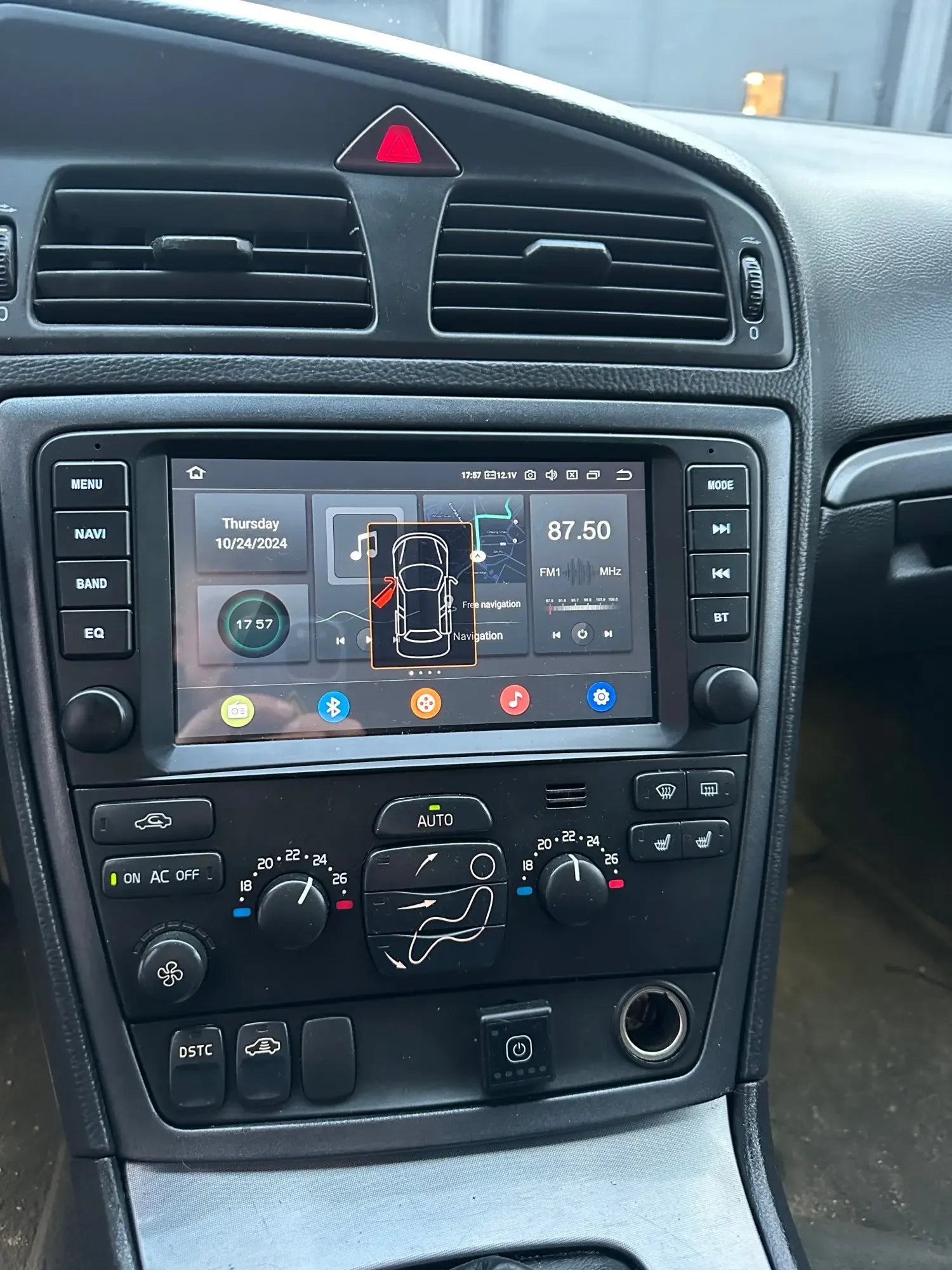 CHSTEK autoradio Carplay Android 13 pour Volvo XC70 V70 S60 S40 V40 2005 2006 2007 2008 2009 Navigation stéréo multimédia WIFI 4G