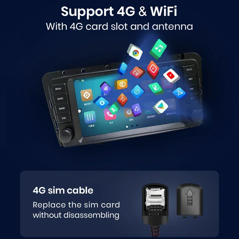 CHSTEK autoradio Carplay Android 13 pour Volvo XC70 V70 S60 S40 V40 2005 2006 2007 2008 2009 Navigation stéréo multimédia WIFI 4G