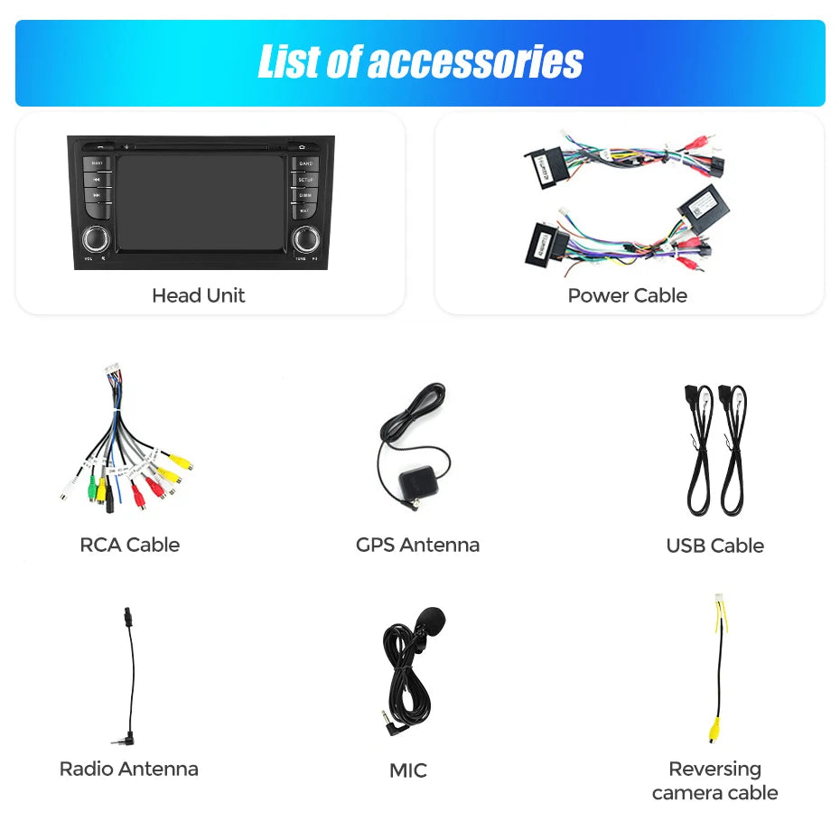 Autoradio Android 15 64G pour Audi A6 S6 RS6 Allroad C5 1997-2004, Carplay, système audio intelligent multimédia central