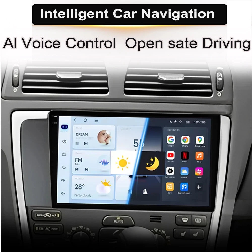 Autoradio CarPlay pour Volvo XC70 V70 S60 2000-2009, lecteur multimédia Android Auto, autoradio stéréo 8 cœurs, DSP, 5G WIFI, écran DVD