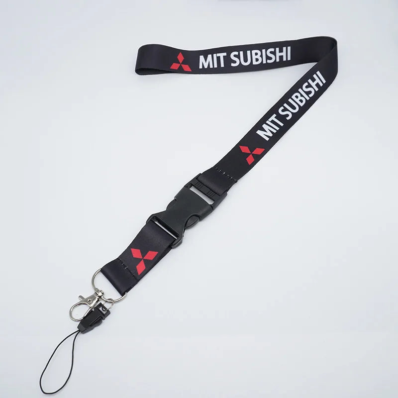 Lanière de sangle de cou de téléphone portable pour porte-clés de voiture, support d'identification pour Mitsubishi Outlander Lancer 10 9 ASX RAcomparaisons ART Eclipse L200
