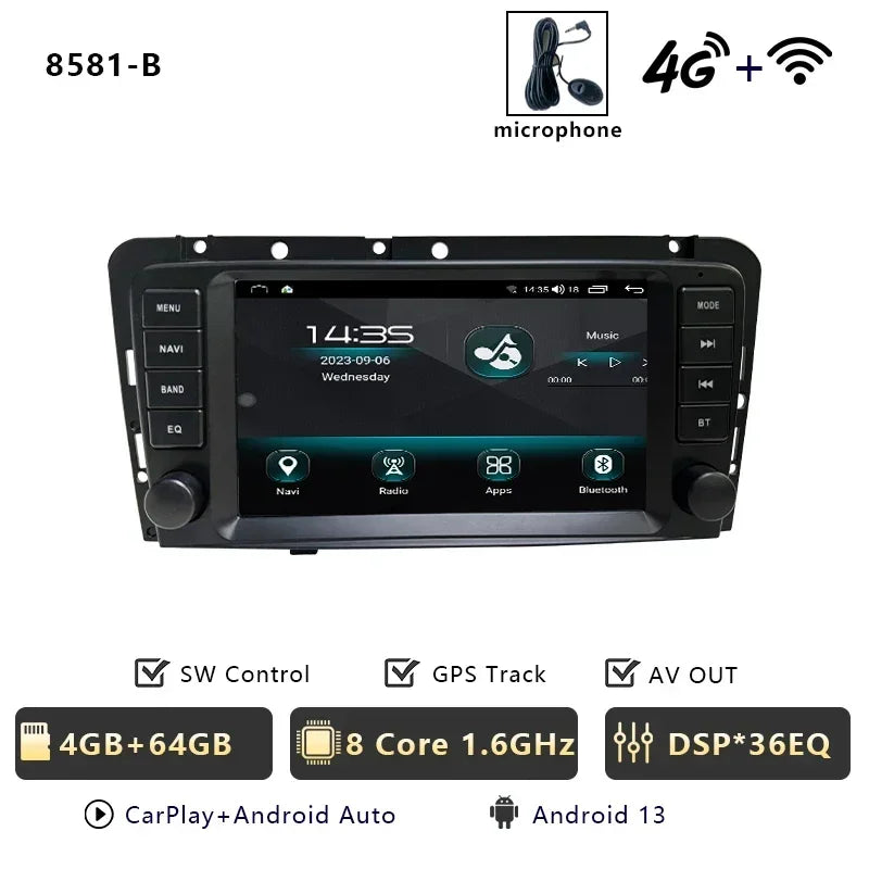 CHSTEK autoradio Carplay Android 13 pour Volvo XC70 V70 S60 S40 V40 2005 2006 2007 2008 2009 Navigation stéréo multimédia WIFI 4G