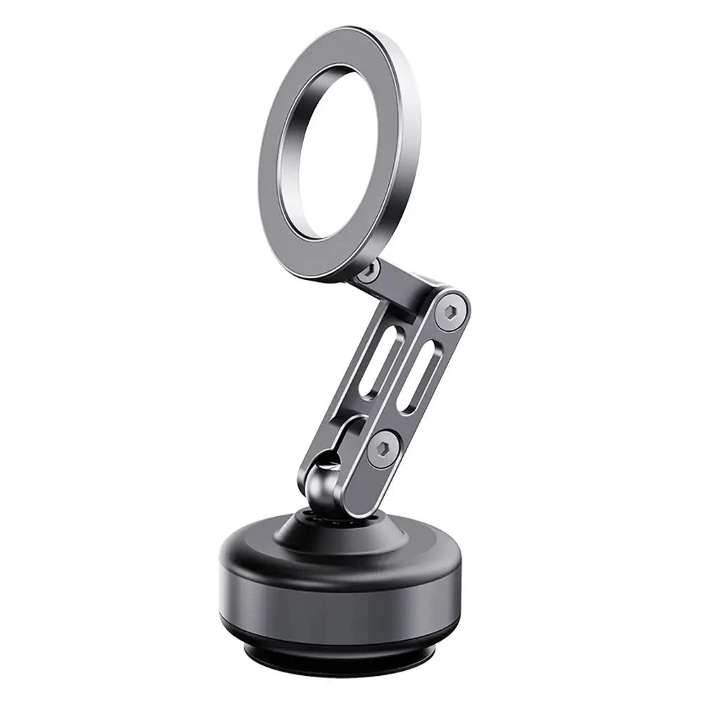 Support de téléphone magnétique pour voiture, ventouse rotative et pliable en alliage d'aluminium, support d'adsorption électrique sous vide, nouveauté 2025