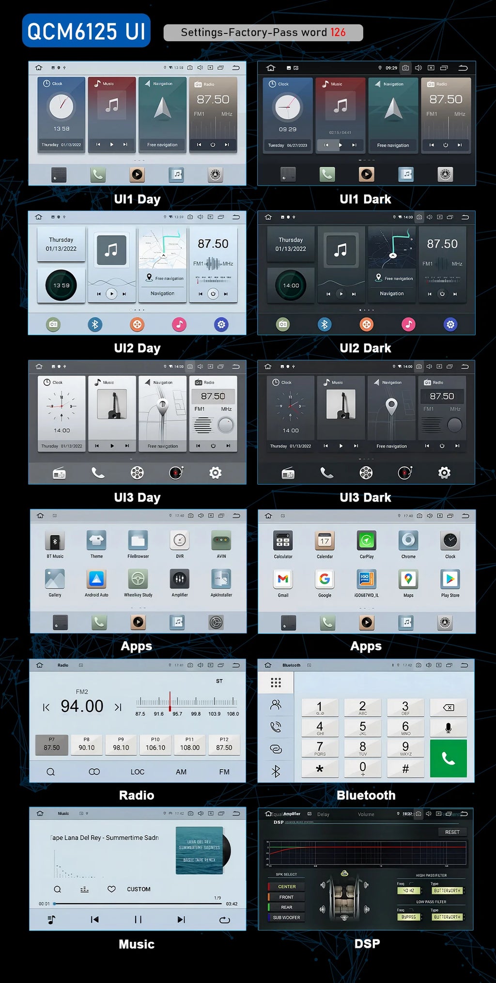 CHSTEK autoradio Carplay Android 13 pour Volvo XC70 V70 S60 S40 V40 2005 2006 2007 2008 2009 Navigation stéréo multimédia WIFI 4G