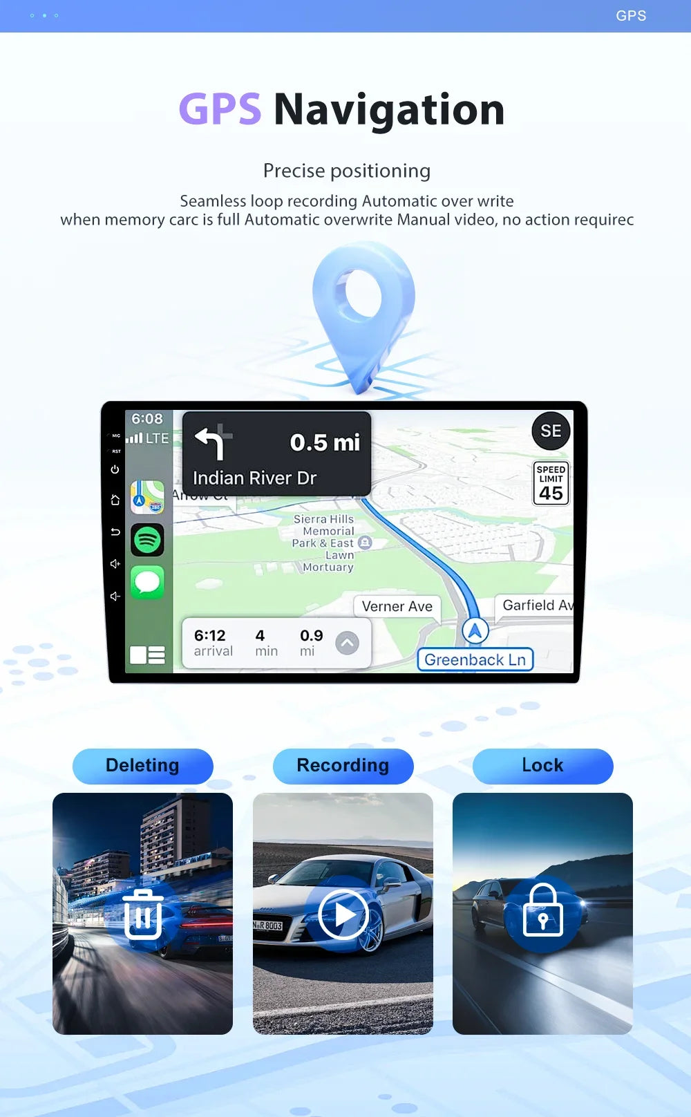 Autoradio Carplay, lecteur vidéo multimédia, WIFI + 4G DSP stéréo, pour Volvo XC70 V70 S60 2004 2005 2006 2007 2008 2009