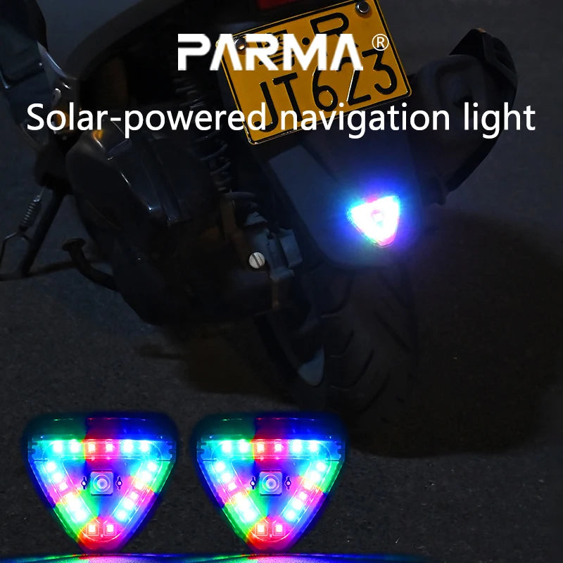 Feux de navigation solaires sans fil pour voiture, avertissement solaire anti-arrière, feux d'avion clignotants, feux de croisière pour pare-chocs arrière