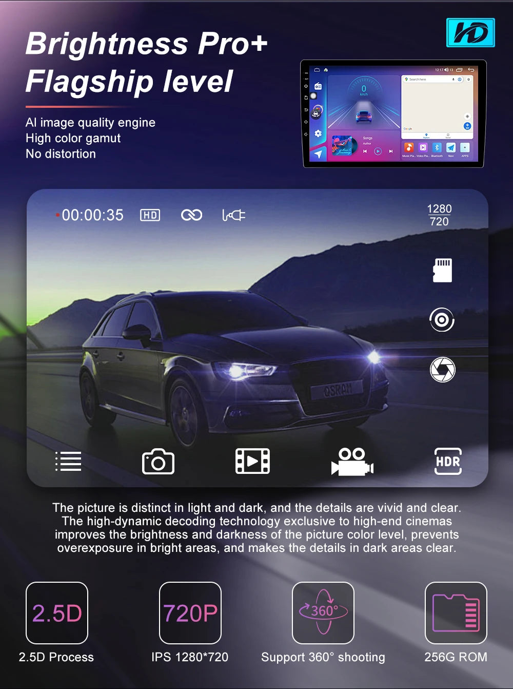 7 ''Android 15 Autoradio pour Fiat Linea Punto evo 2012-2015 GPS WIFI Carplay Auto 4G Radio stéréo lecteur multimédia Bluetooth