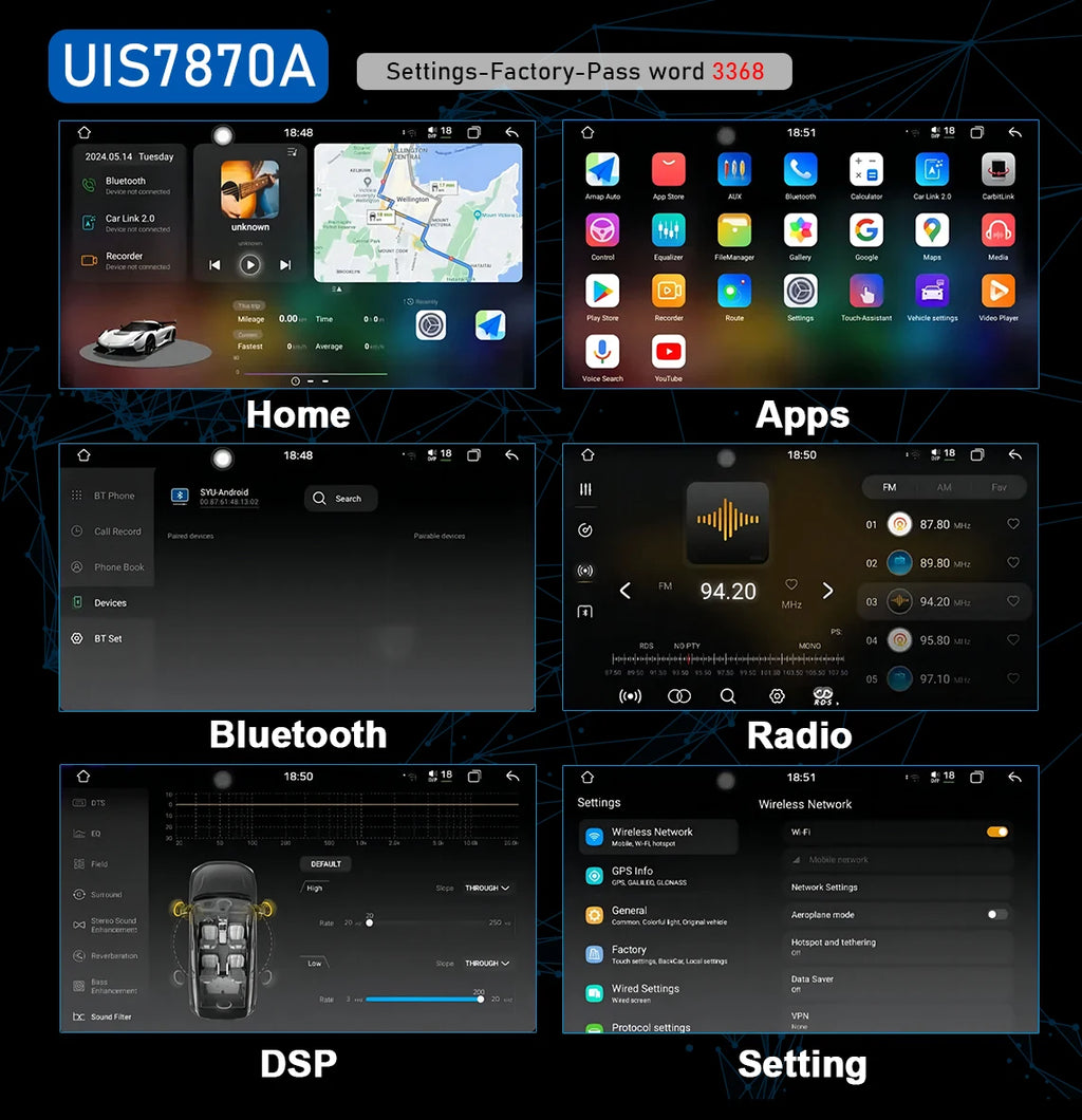 CHSTEK autoradio Carplay Android 13 pour Volvo XC70 V70 S60 S40 V40 2005 2006 2007 2008 2009 Navigation stéréo multimédia WIFI 4G