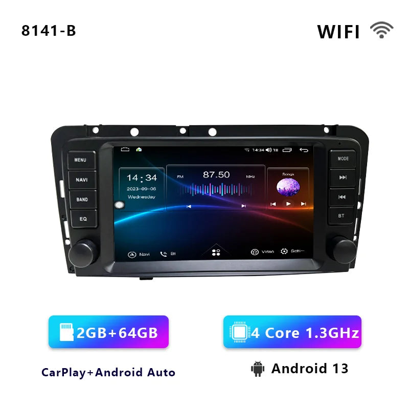 CHSTEK autoradio Carplay Android 13 pour Volvo XC70 V70 S60 S40 V40 2005 2006 2007 2008 2009 Navigation stéréo multimédia WIFI 4G