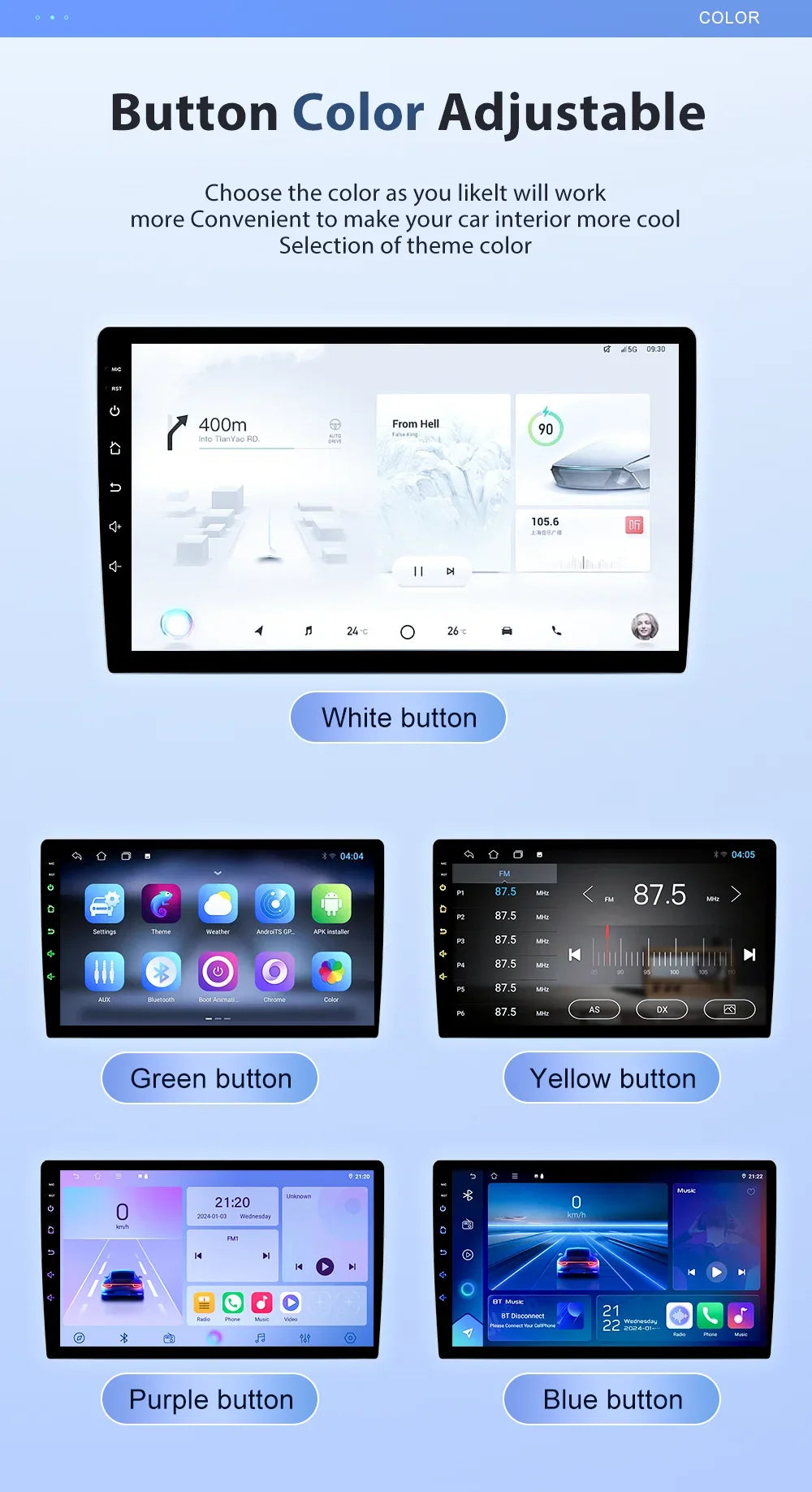 Autoradio Carplay, lecteur vidéo multimédia, WIFI + 4G DSP stéréo, pour Volvo XC70 V70 S60 2004 2005 2006 2007 2008 2009
