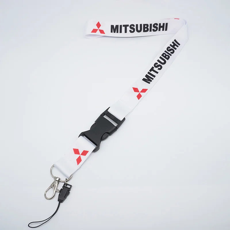 Lanière de sangle de cou de téléphone portable pour porte-clés de voiture, support d'identification pour Mitsubishi Outlander Lancer 10 9 ASX RAcomparaisons ART Eclipse L200