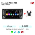 Autoradio Android 15 64G pour Audi A6 S6 RS6 Allroad C5 1997-2004, Carplay, système audio intelligent multimédia central